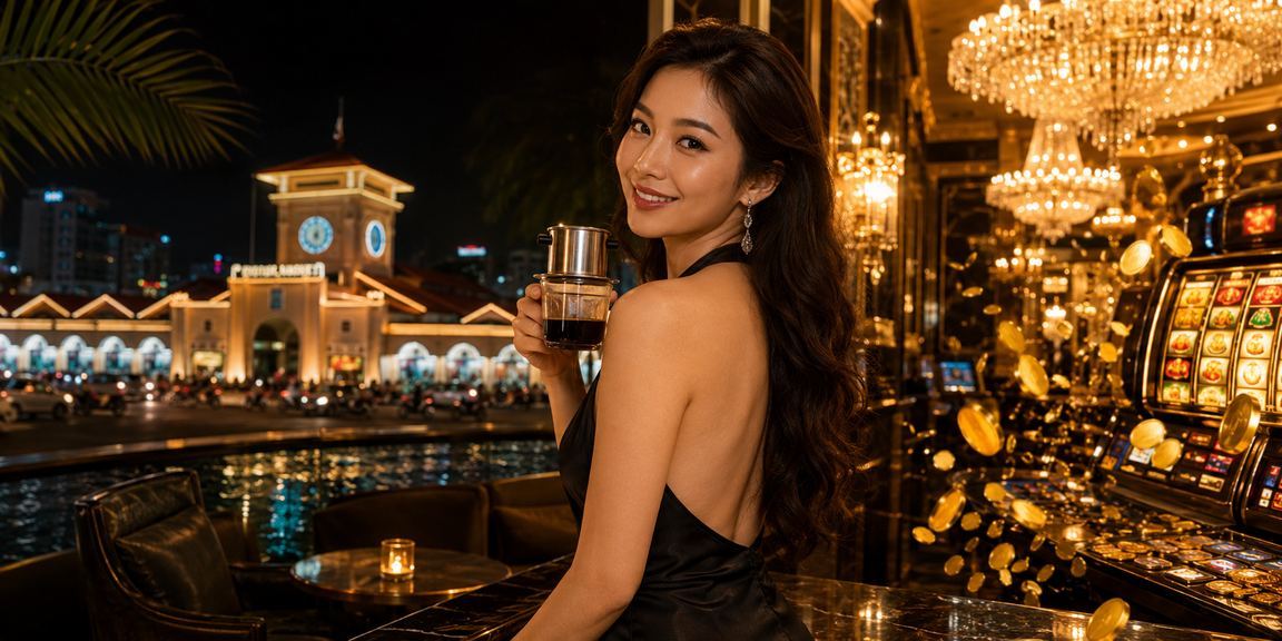 Người dùng TP.HCM chơi slot game 250rr bên ly cà phê