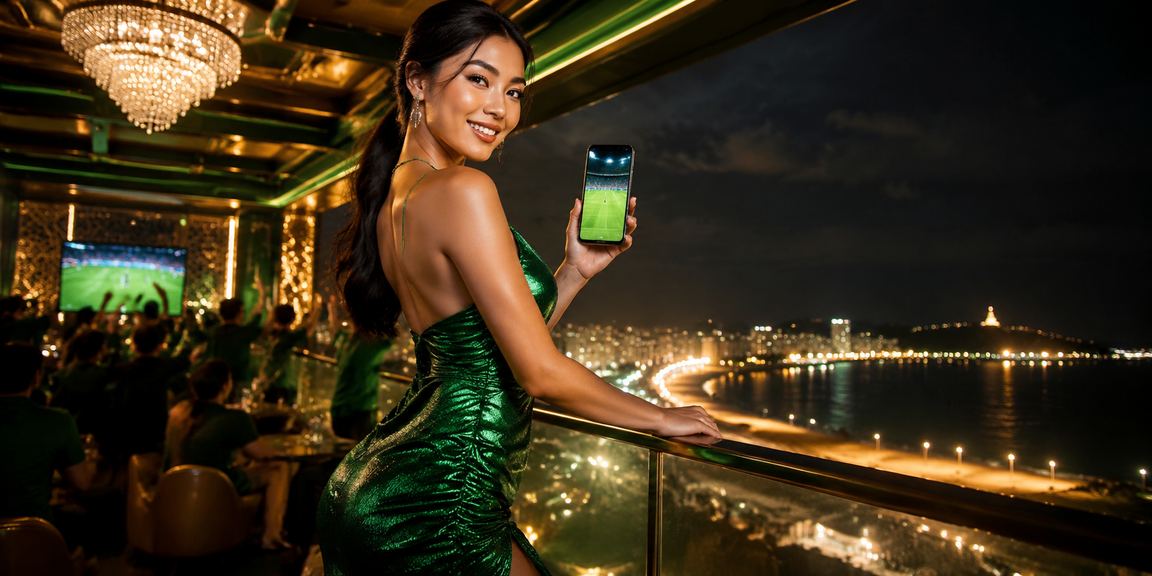 Người dùng tại Vũng Tàu trải nghiệm casino di động trên bãi biển với điện thoại